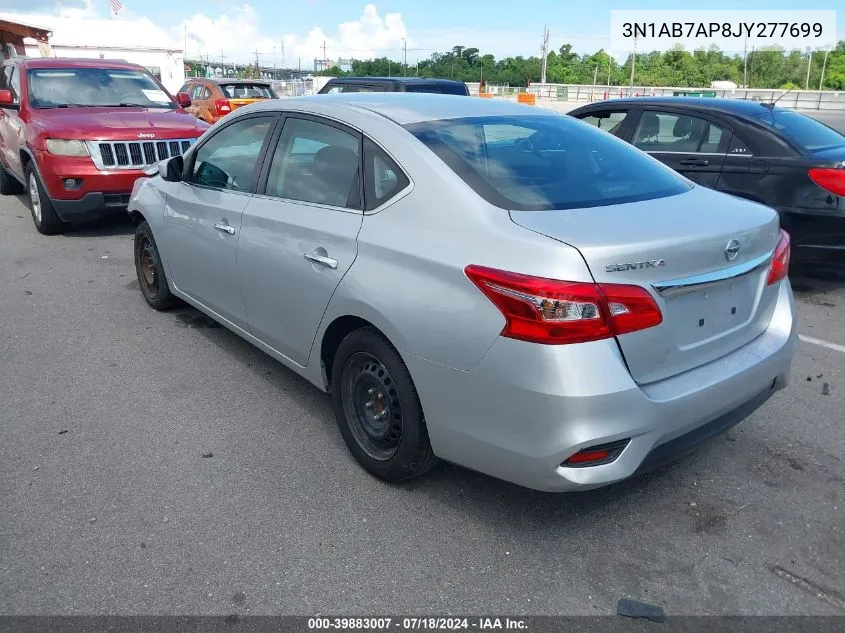 2018 Nissan Sentra S VIN: 3N1AB7AP8JY277699 Lot: 39883007