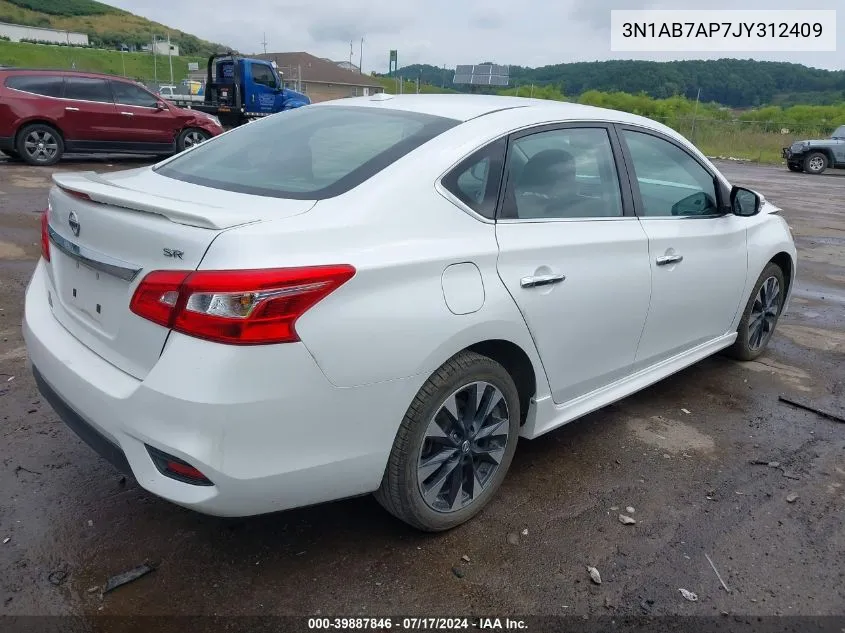 2018 Nissan Sentra Sr VIN: 3N1AB7AP7JY312409 Lot: 39887846