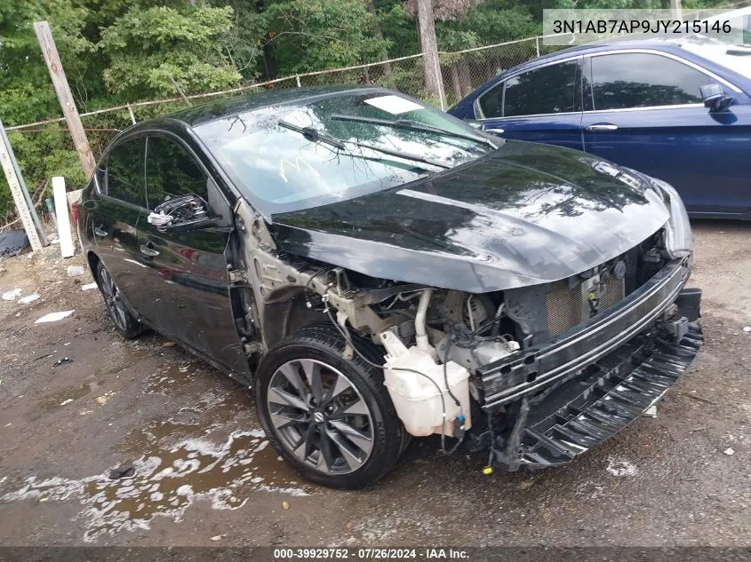 2018 Nissan Sentra Sr VIN: 3N1AB7AP9JY215146 Lot: 39929752