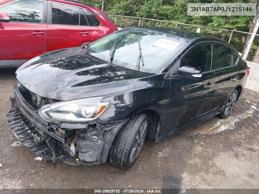 2018 Nissan Sentra Sr VIN: 3N1AB7AP9JY215146 Lot: 39929752