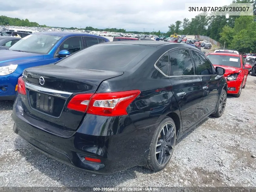 2018 Nissan Sentra S VIN: 3N1AB7AP2JY280307 Lot: 39956627