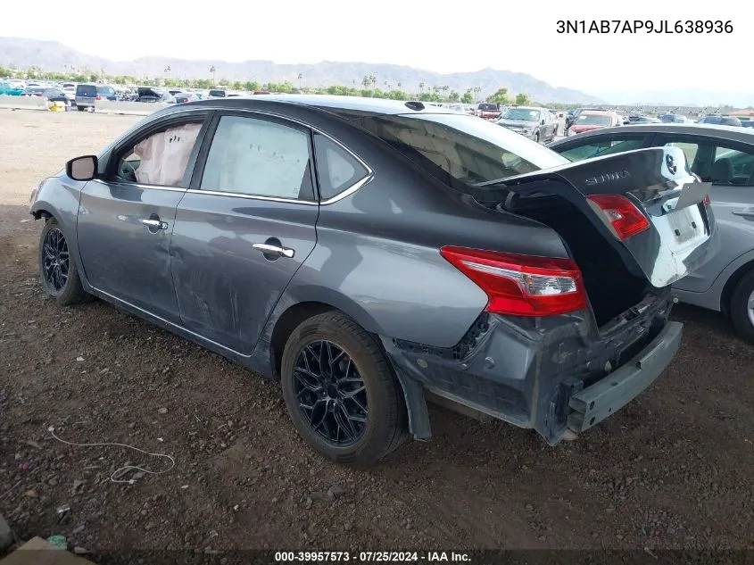 3N1AB7AP9JL638936 2018 Nissan Sentra Sv