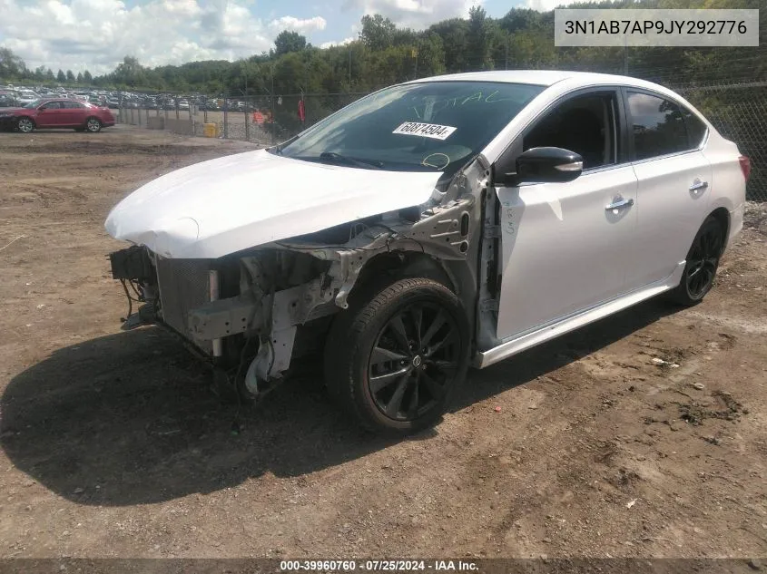 2018 Nissan Sentra Sr VIN: 3N1AB7AP9JY292776 Lot: 39960760