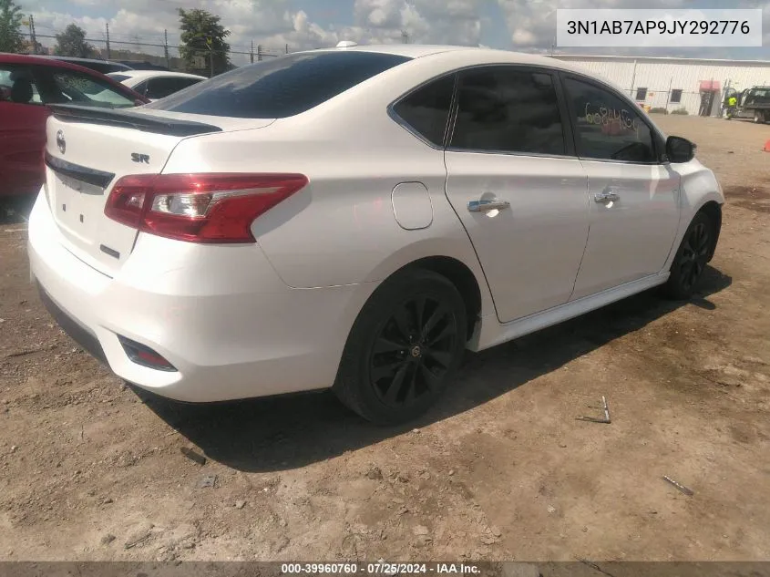 2018 Nissan Sentra Sr VIN: 3N1AB7AP9JY292776 Lot: 39960760