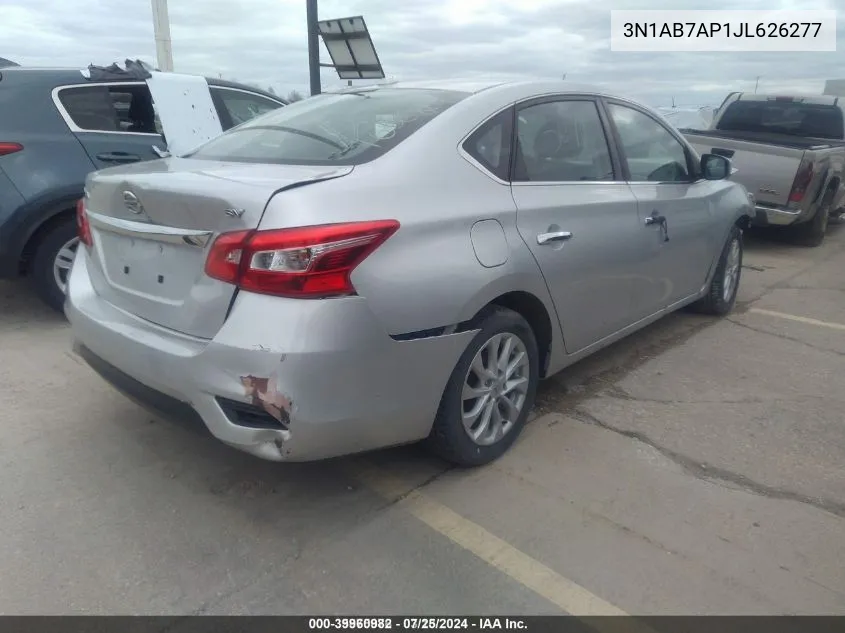 2018 Nissan Sentra Sv VIN: 3N1AB7AP1JL626277 Lot: 39960982