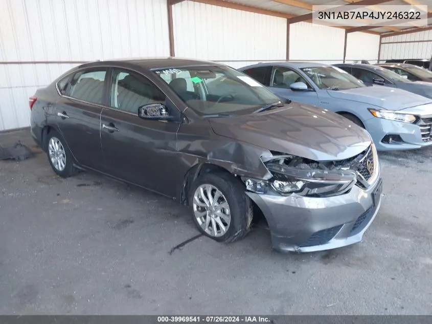 2018 Nissan Sentra Sv VIN: 3N1AB7AP4JY246322 Lot: 39969541