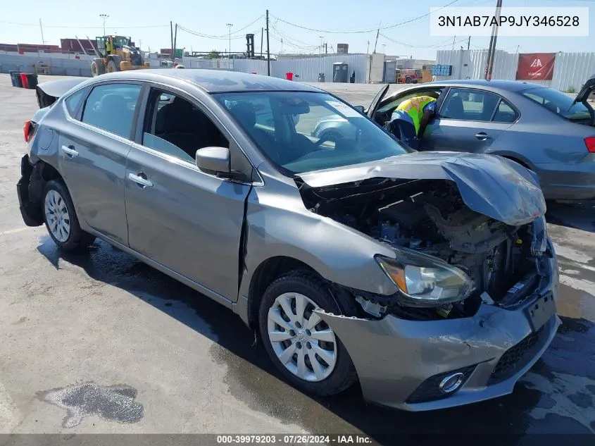 2018 Nissan Sentra S VIN: 3N1AB7AP9JY346528 Lot: 39979203