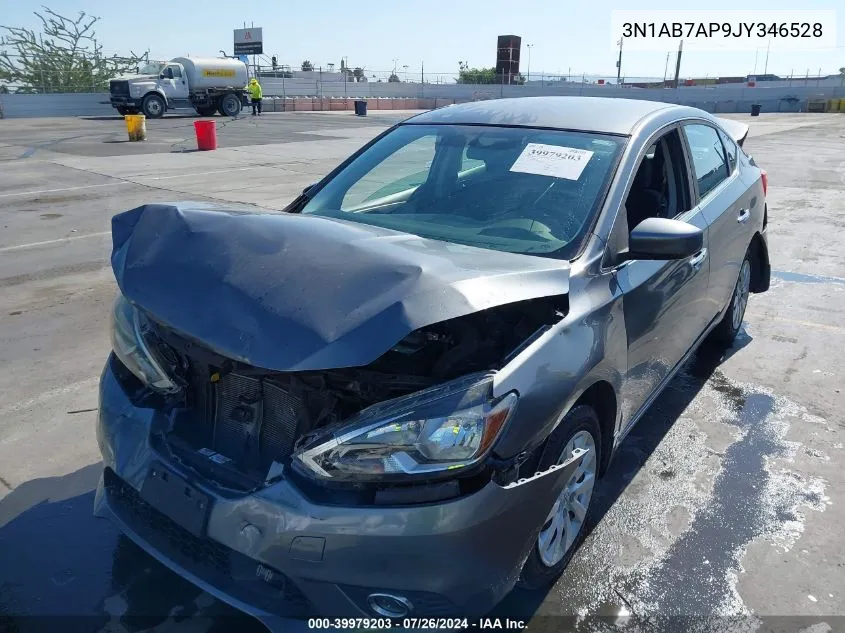 2018 Nissan Sentra S VIN: 3N1AB7AP9JY346528 Lot: 39979203