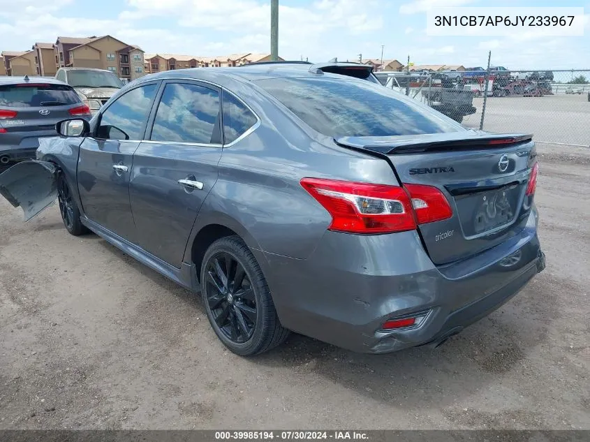 3N1CB7AP6JY233967 2018 Nissan Sentra Sr Turbo