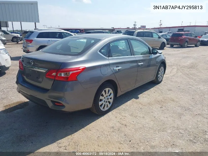 3N1AB7AP4JY295813 2018 Nissan Sentra S