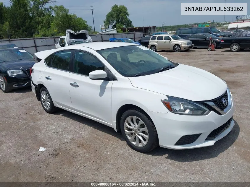 2018 Nissan Sentra Sv VIN: 3N1AB7AP1JL633262 Lot: 40008164