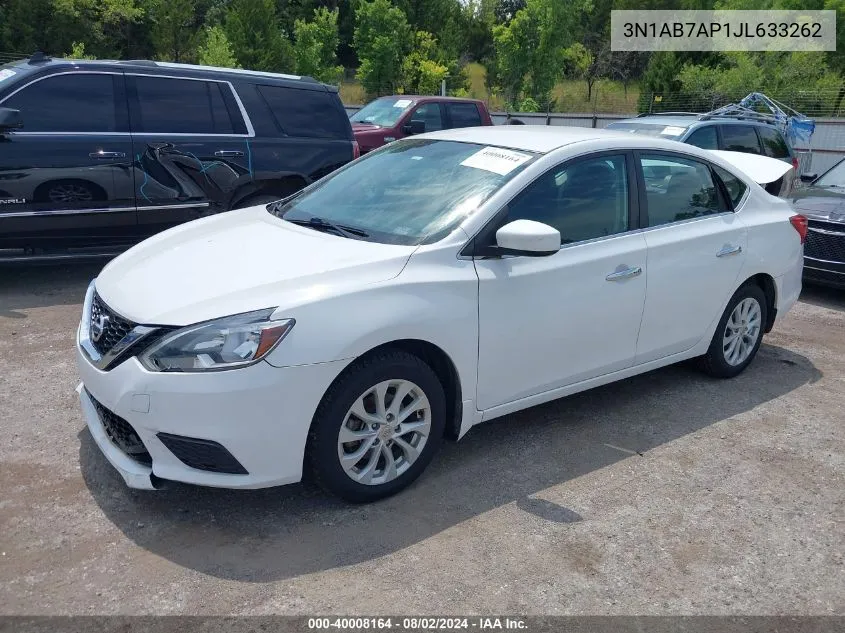 2018 Nissan Sentra Sv VIN: 3N1AB7AP1JL633262 Lot: 40008164