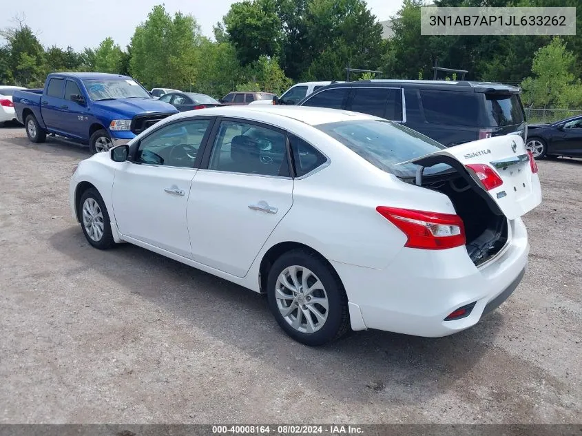 2018 Nissan Sentra Sv VIN: 3N1AB7AP1JL633262 Lot: 40008164