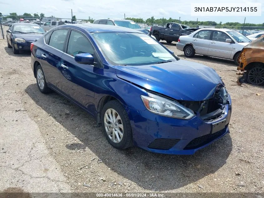 3N1AB7AP5JY214155 2018 Nissan Sentra Sv