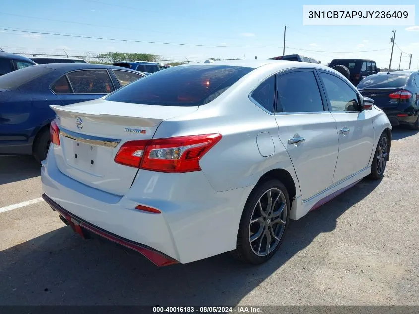 2018 Nissan Sentra Nismo VIN: 3N1CB7AP9JY236409 Lot: 40016183