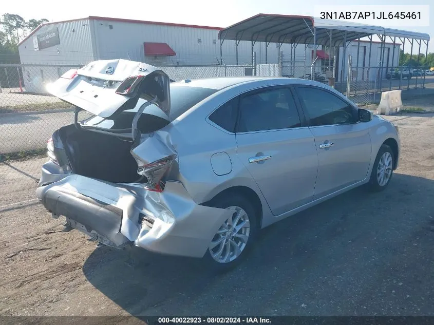 3N1AB7AP1JL645461 2018 Nissan Sentra Sv