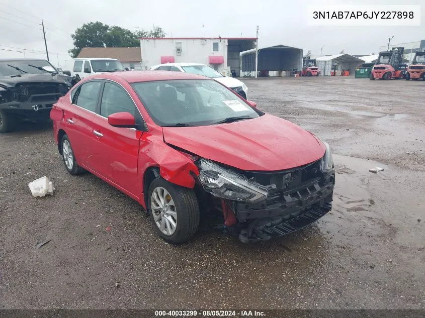 2018 Nissan Sentra Sv VIN: 3N1AB7AP6JY227898 Lot: 40033299