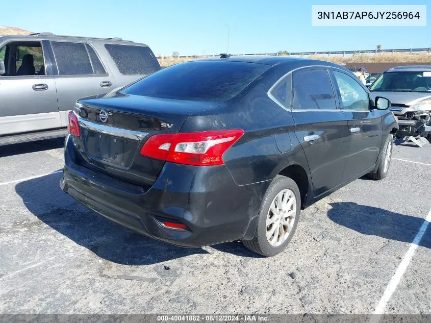 2018 Nissan Sentra Sv VIN: 3N1AB7AP6JY256964 Lot: 40041882