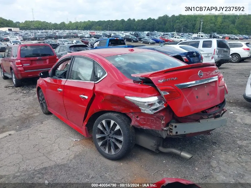 2018 Nissan Sentra Sr Turbo VIN: 3N1CB7AP9JY237592 Lot: 40054790