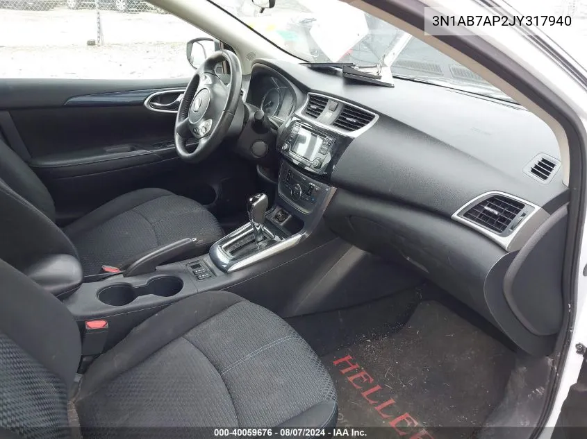 3N1AB7AP2JY317940 2018 Nissan Sentra Sr