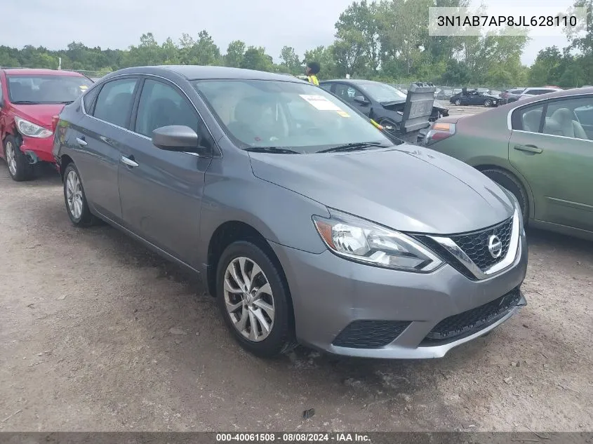 2018 Nissan Sentra Sv VIN: 3N1AB7AP8JL628110 Lot: 40061508