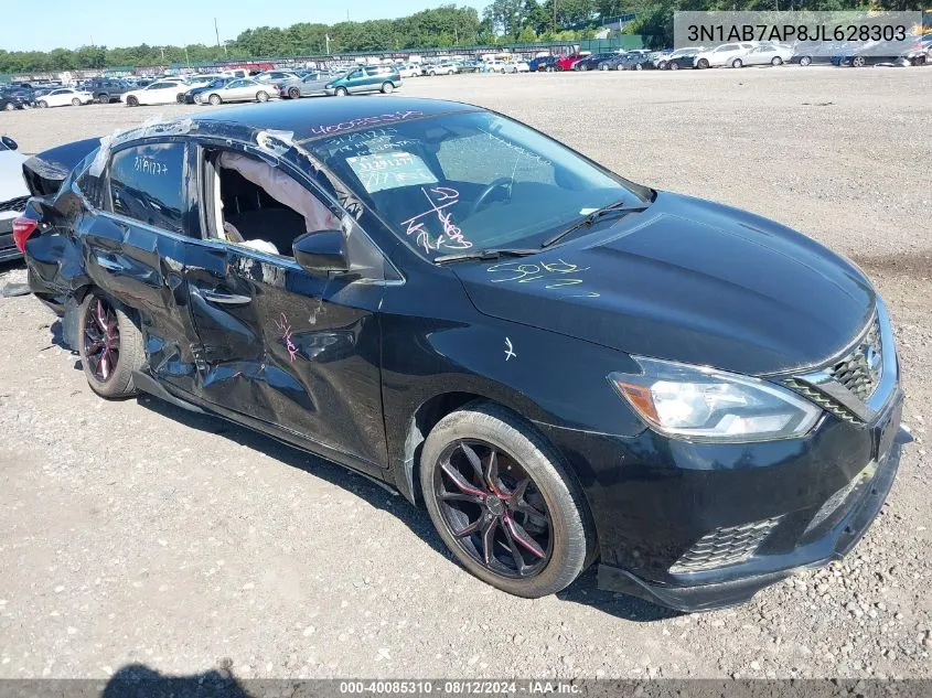 2018 Nissan Sentra Sv VIN: 3N1AB7AP8JL628303 Lot: 40085310