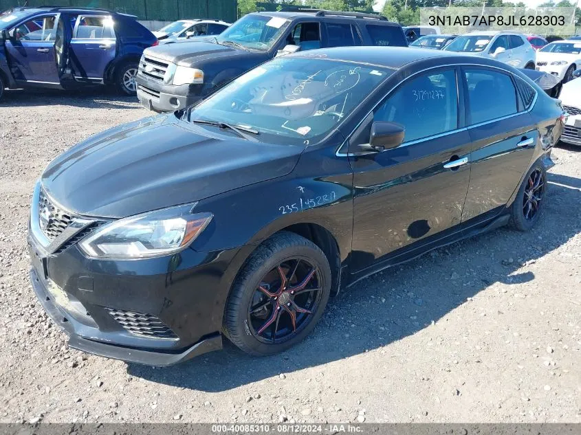 2018 Nissan Sentra Sv VIN: 3N1AB7AP8JL628303 Lot: 40085310