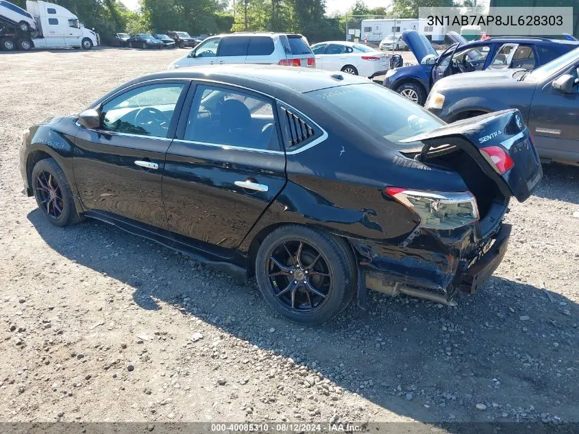 2018 Nissan Sentra Sv VIN: 3N1AB7AP8JL628303 Lot: 40085310