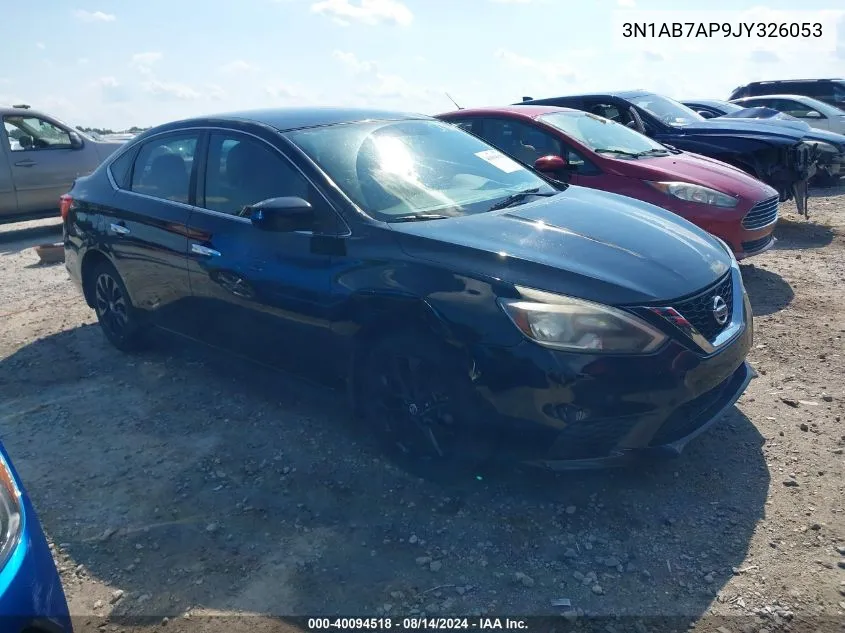 2018 Nissan Sentra S VIN: 3N1AB7AP9JY326053 Lot: 40094518