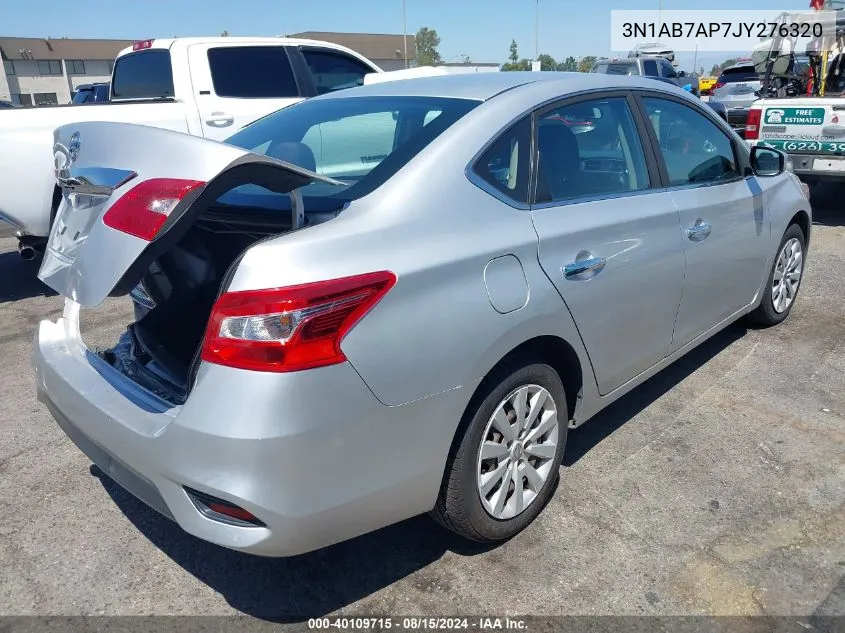 2018 Nissan Sentra S VIN: 3N1AB7AP7JY276320 Lot: 40109715