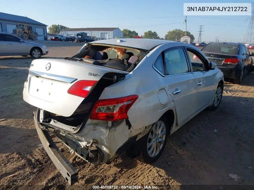 3N1AB7AP4JY212722 2018 Nissan Sentra Sv