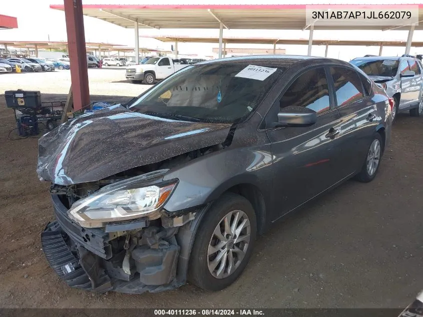 2018 Nissan Sentra Sv VIN: 3N1AB7AP1JL662079 Lot: 40111236