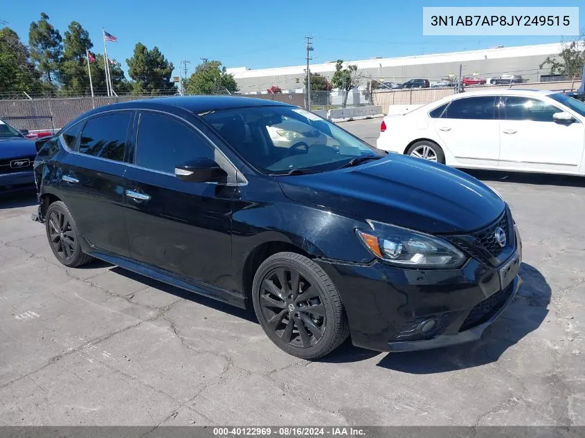 2018 Nissan Sentra Sr VIN: 3N1AB7AP8JY249515 Lot: 40122969