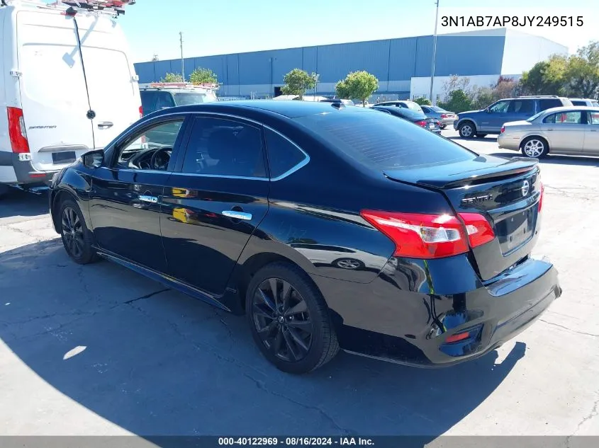 2018 Nissan Sentra Sr VIN: 3N1AB7AP8JY249515 Lot: 40122969