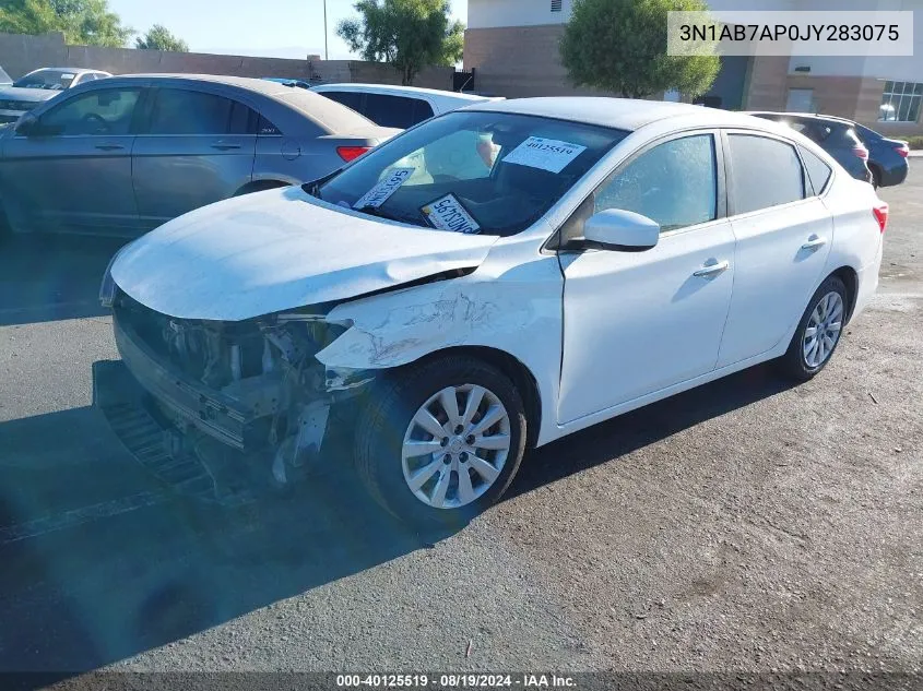 2018 Nissan Sentra S VIN: 3N1AB7AP0JY283075 Lot: 40125519