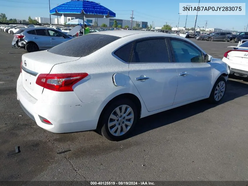 2018 Nissan Sentra S VIN: 3N1AB7AP0JY283075 Lot: 40125519