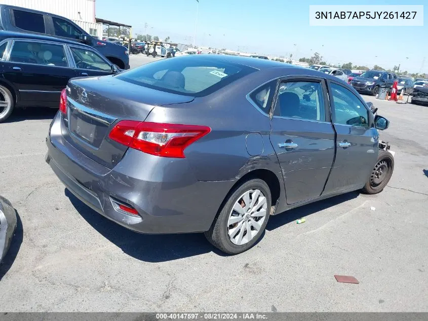 3N1AB7AP5JY261427 2018 Nissan Sentra S