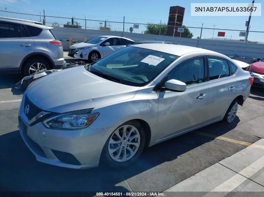 3N1AB7AP5JL633667 2018 Nissan Sentra Sv