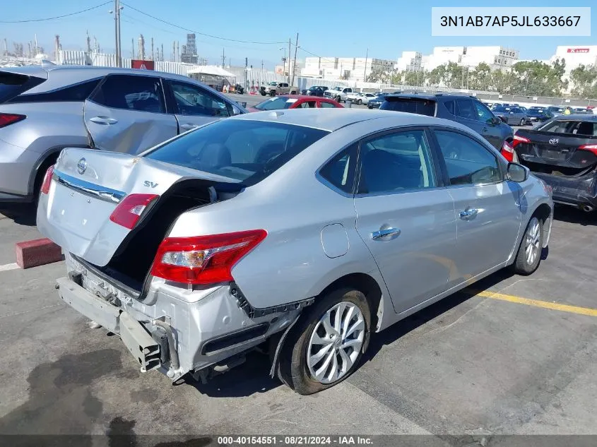 3N1AB7AP5JL633667 2018 Nissan Sentra Sv