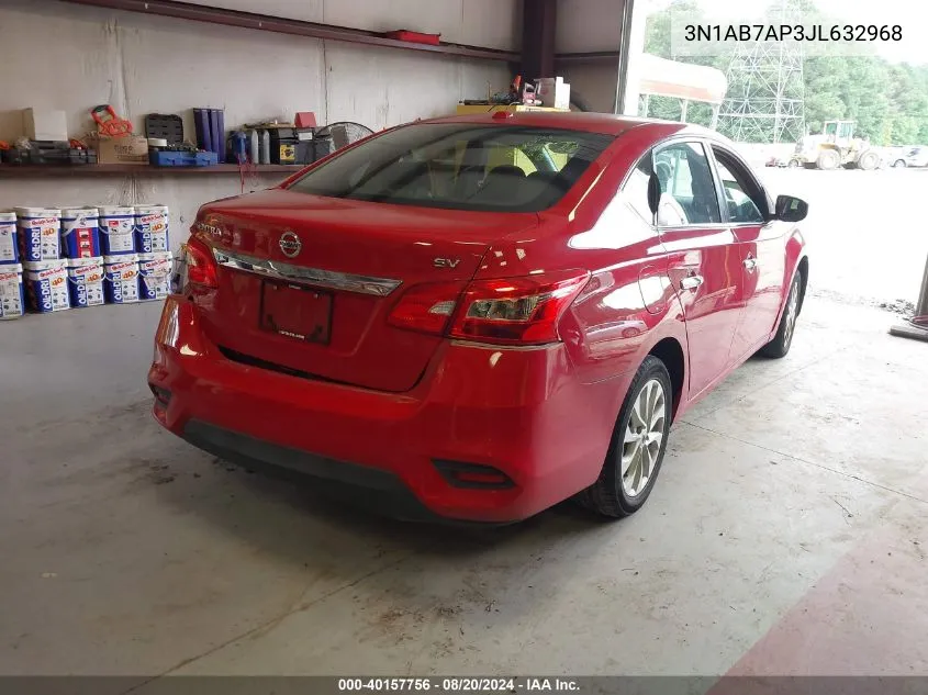 2018 Nissan Sentra Sv VIN: 3N1AB7AP3JL632968 Lot: 40157756