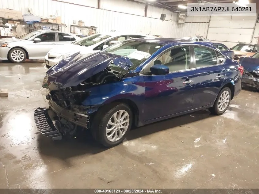 2018 Nissan Sentra Sv VIN: 3N1AB7AP7JL640281 Lot: 40163123