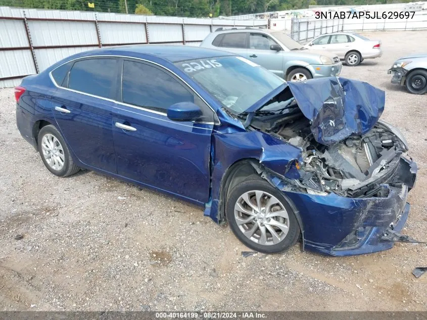 2018 Nissan Sentra Sv VIN: 3N1AB7AP5JL629697 Lot: 40164199