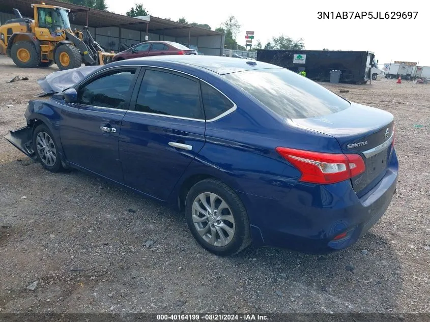 3N1AB7AP5JL629697 2018 Nissan Sentra Sv