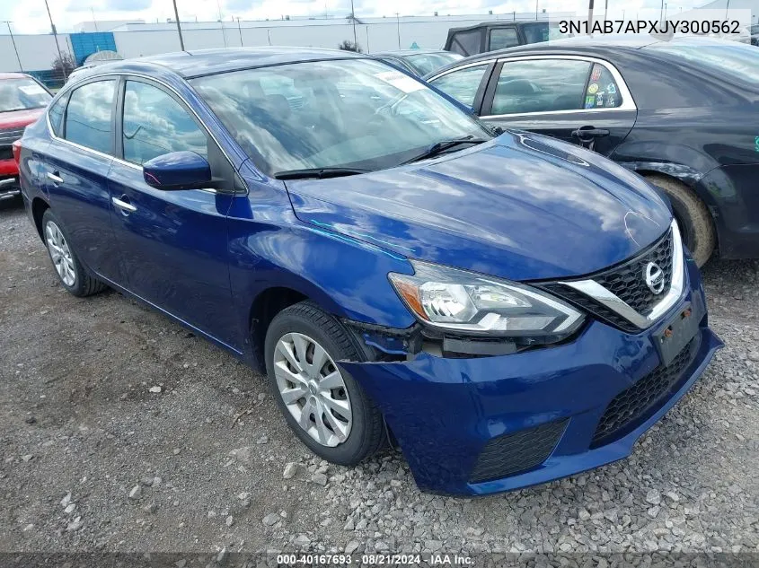 2018 Nissan Sentra S VIN: 3N1AB7APXJY300562 Lot: 40167693