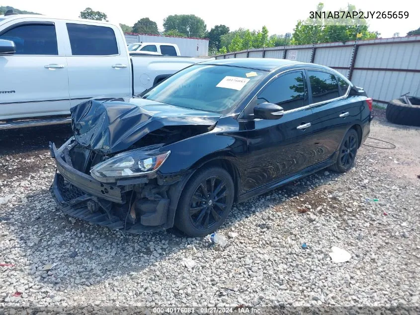 2018 Nissan Sentra Sr VIN: 3N1AB7AP2JY265659 Lot: 40176083