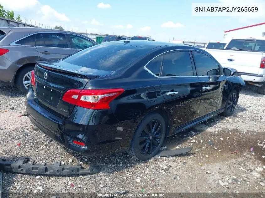 2018 Nissan Sentra Sr VIN: 3N1AB7AP2JY265659 Lot: 40176083