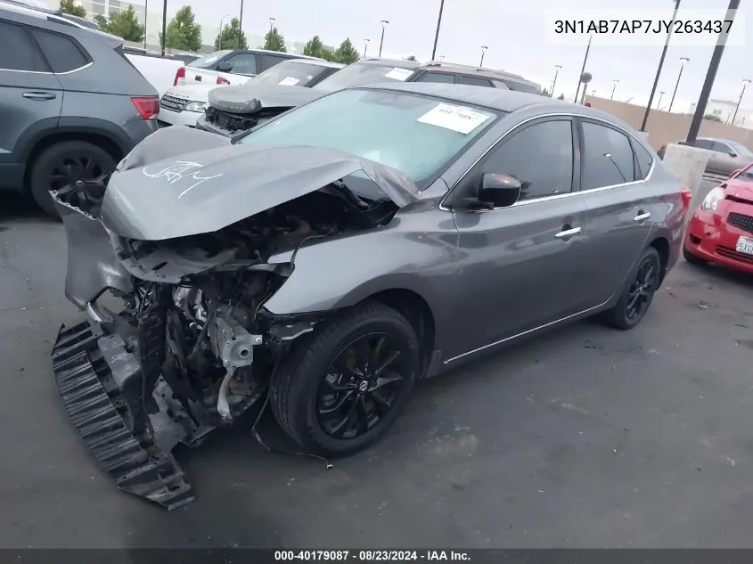 2018 Nissan Sentra S VIN: 3N1AB7AP7JY263437 Lot: 40179087