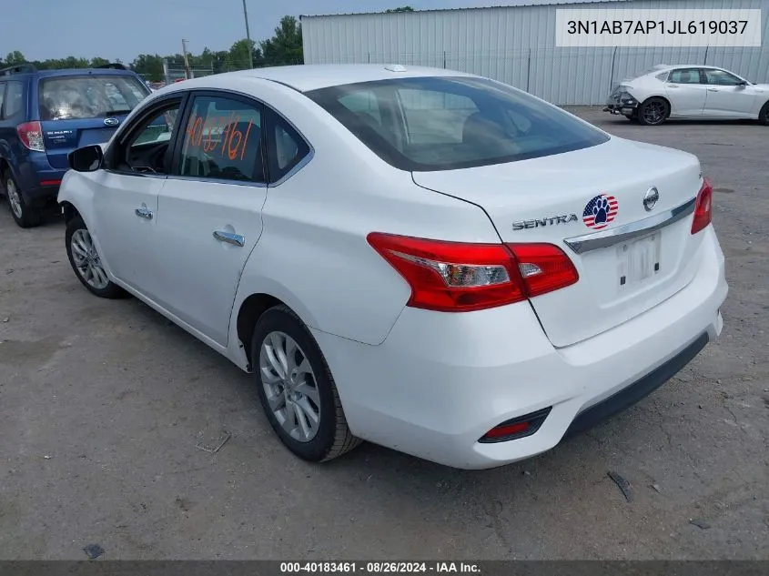 3N1AB7AP1JL619037 2018 Nissan Sentra Sv