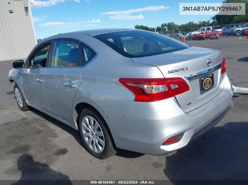 2018 Nissan Sentra S VIN: 3N1AB7AP9JY299467 Lot: 40184361