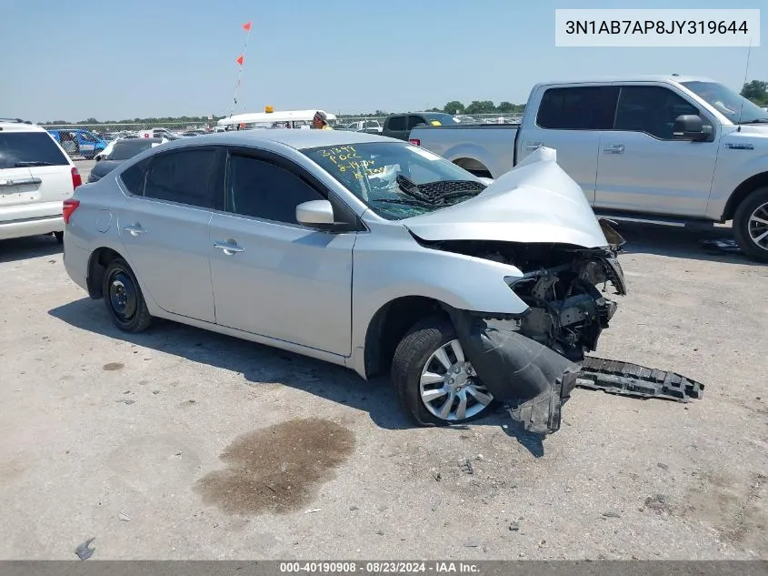 3N1AB7AP8JY319644 2018 Nissan Sentra S